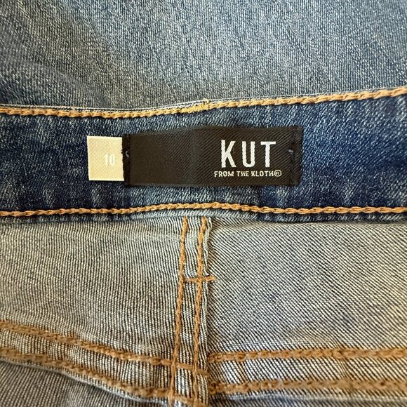 Women's 10 Kut from the Kloth Connie High Rise Ankle Skinny Distressing - Picture 5 of 8